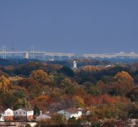View the Bay Bridge from Mariner Bay